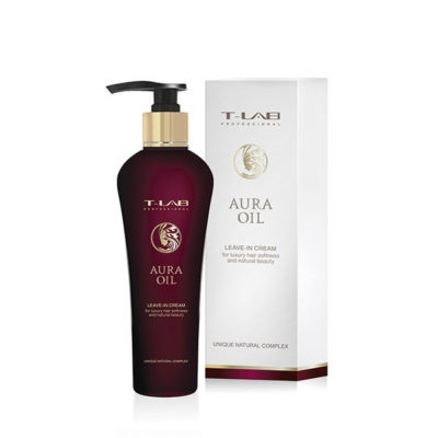 Несмываемый крем для роскошной мягкости и натуральной красоты волос T-LAB Professional AURA OIL Leave-in crem